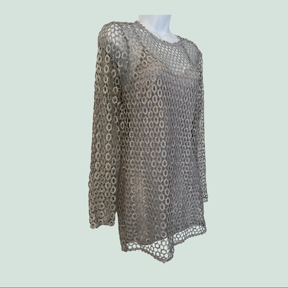 Silver metallic mini dress - Picture 4 of 9